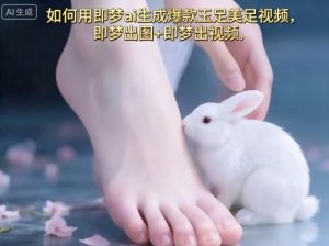 如何用即梦ai生成爆款玉足美足视频，即梦出图+即梦出视频，快速涨粉-一起网赚吧