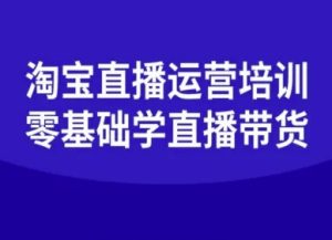 淘宝直播运营培训-零基础学会直播卖货-一起网赚吧