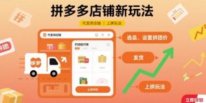 拼多多店铺新玩法，代发供应链上拼玩法-一起网赚吧