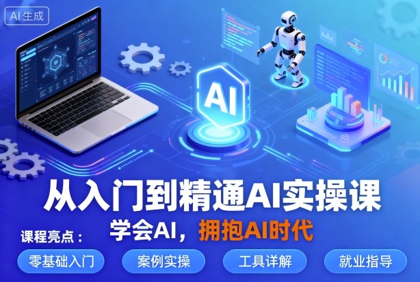 从入门到精通AI实操课，学会AI，拥抱AI时代-一起网赚吧
