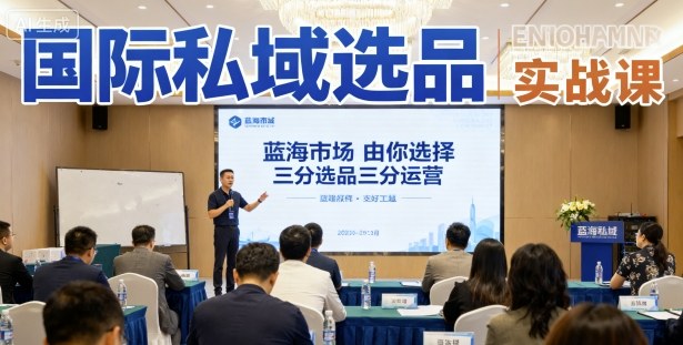 国际私域选品实战课，蓝海市场由你选择，七分选品三分运营-一起网赚吧