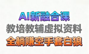 育儿教学教培新玩法，AI生成教学视频，市场大，操作简单，变现天花板非常高-一起网赚吧