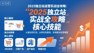 2025独立站运营实战全攻略，一站式掌握独立站运营核心技能-一起网赚吧