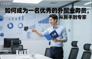 如何成为一名优秀的外贸业务员，从新手到专家-一起网赚吧