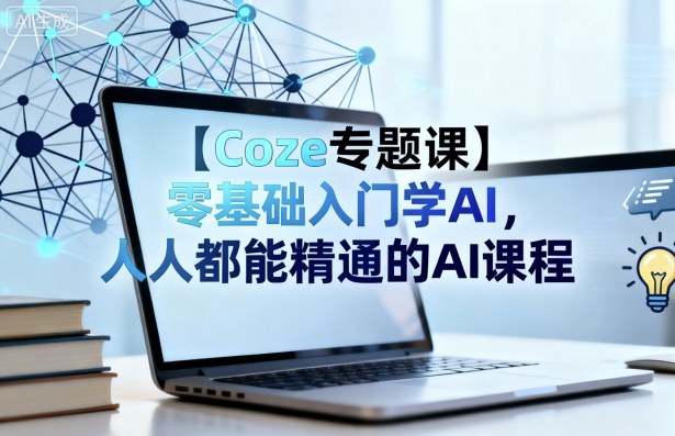 【Coze专题课】零基础入门学AI，人人都能精通的AI课程-一起网赚吧