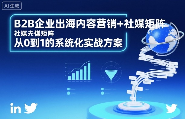 B2B企业出海内容营销+社媒矩阵，从0到1的系统化实战方案-一起网赚吧