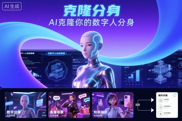 AI数字人认知实操课，克隆你的数字人分身-一起网赚吧