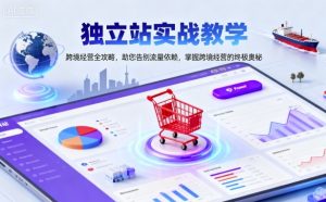 独立站实战教学，跨境经营全攻略，助您告别流量依赖，掌握跨境经营的终极奥-一起网赚吧