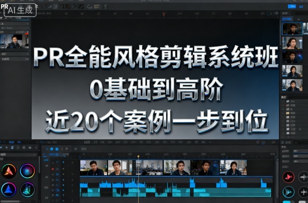 PR全能风格剪辑系统班，0基础到高阶，近20个案例一步到位-一起网赚吧