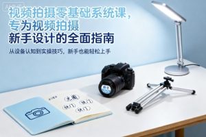 视频拍摄零基础系统课，专为视频拍摄新手设计的全面指南-一起网赚吧