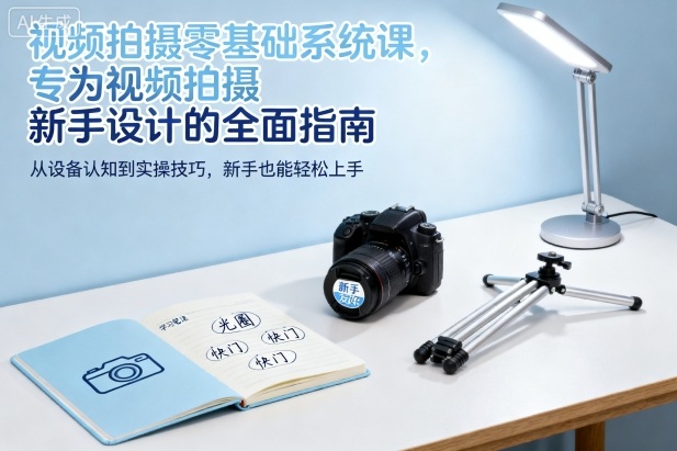 视频拍摄零基础系统课，专为视频拍摄新手设计的全面指南-一起网赚吧