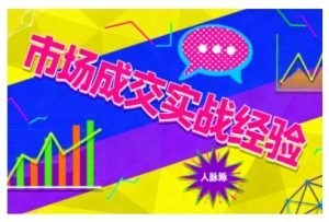 市场成交实战经验,从认知觉醒到实操落地,快速掌握市场开拓与成交核心能力-一起网赚吧