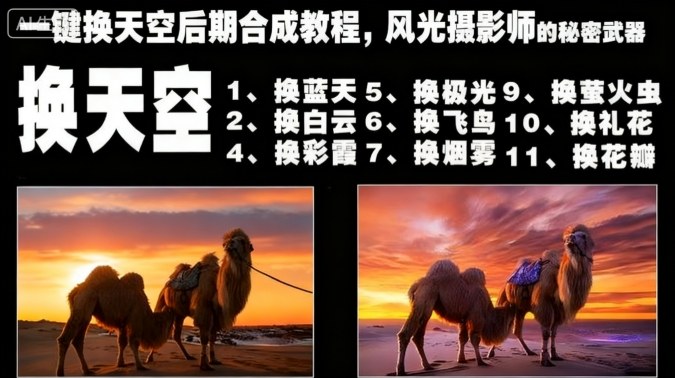 一键换天空后期合成教程，风光摄影师的秘密武器-一起网赚吧