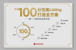 100分完美Listing打造全方案，想要完美listing必须是需要一步一个脚印的-一起网赚吧