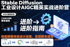 Stable Diffusion工业设计AIGC精英实战进阶营，彻底颠覆传统设计流程，实现降本增效-一起网赚吧