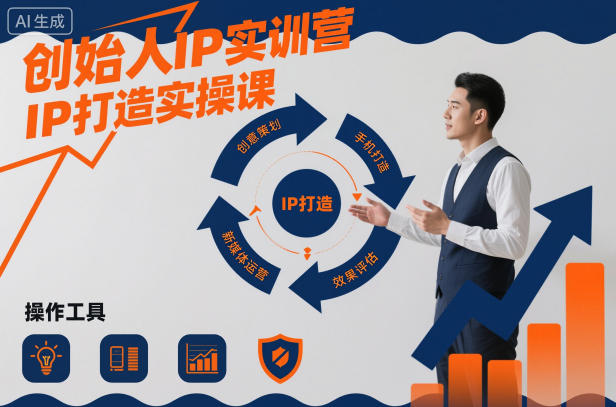 创始人IP实训营，IP打造实操课-一起网赚吧