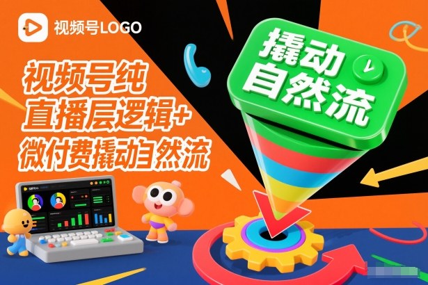 视频号纯直播底层逻辑+微付费撬动自然流-一起网赚吧