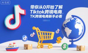 带你从0开始了解Tiktok跨境电商，TK跨境电商新手必看-一起网赚吧