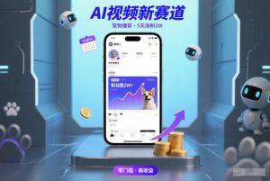 AI视频新赛道，宠物播客仅注册5天涨粉2W，收益非常可观-一起网赚吧