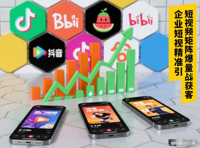 企业短视频精准引流矩阵获客，短视频矩阵爆量战法-一起网赚吧