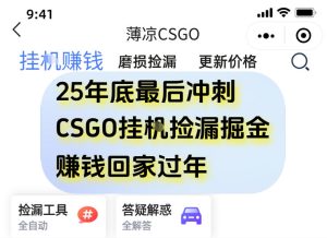 12月年底抓紧最后一个月，用CSGO游戏挂G捡漏掘金賺钱掘金，一部手机轻松日入5张+【揭秘】-一起网赚吧