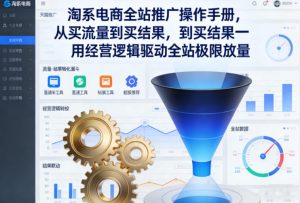 淘系电商全站推广操作手册，从买流量到买结果一用经营逻辑驱动全站极限放量-一起网赚吧
