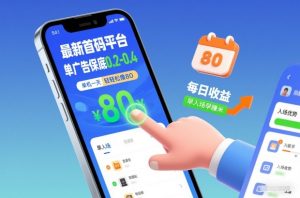 最新首码平台，单广告保底0.2-0.4，单机一天轻松撸80，早入场早賺米【揭秘】-一起网赚吧