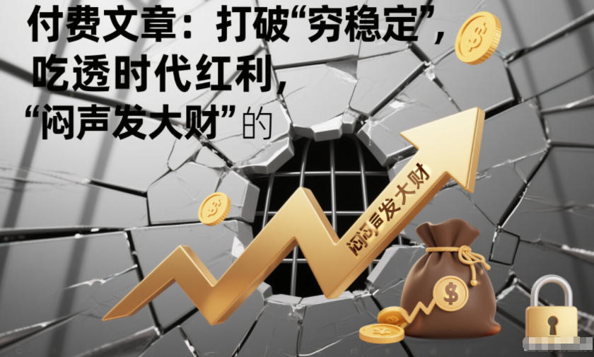 付费文章：打破“穷稳定”，吃透时代红利，“闷声发大财”的终极真谛-一起网赚吧