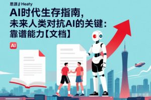 AI时代生存指南,未来人类对抗AI的关键:靠谱能力【文档】-一起网赚吧