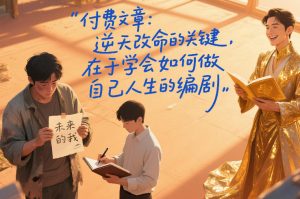 付费文章:逆天改命的关键,在于学会如何做自己人生的编剧-一起网赚吧