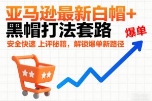 亚马逊最新白帽+黑帽打法套路,安全快速上评秘籍,解锁爆单新路径-一起网赚吧