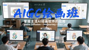 AIGC绘画班，掌握主流Ai绘画软件的应用（Stable Diffusion x Midjourney x Fooocus）-一起网赚吧