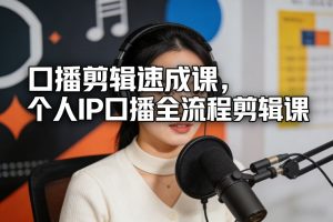 口播剪辑速成课,个人IP口播全流程剪辑课-一起网赚吧