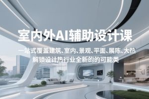 室内外AI设计课,一站式覆盖建筑、室内、景观、平面、展陈五大热门品类,解锁设计行业的全新可能-一起网赚吧