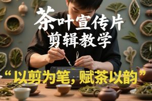 茶叶宣传片剪辑教学，以剪为笔，赋茶以韵，新手也能拍出高级感-一起网赚吧