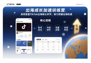 出海成长加速训练营,系统覆盖TikTok出海核心环节,助力把握出海机遇(更新)-一起网赚吧