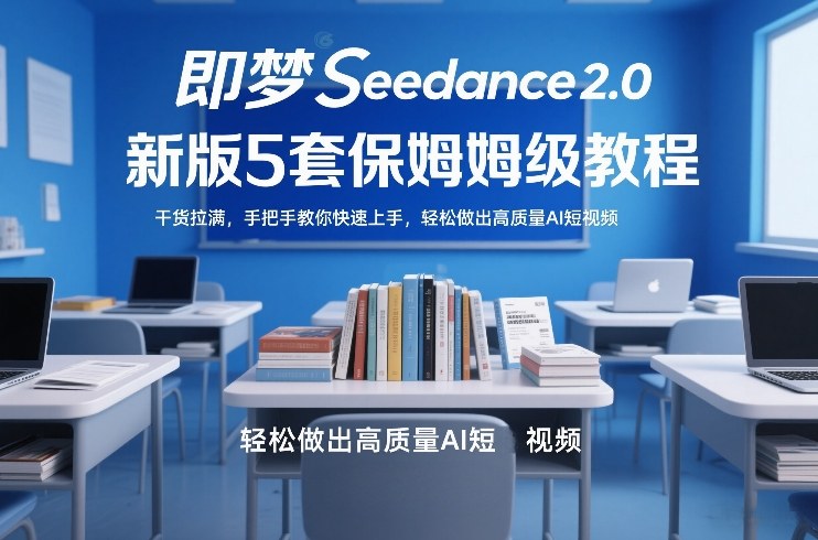 即梦Seedance2.0新版5套保姆级教程，干货拉满，手把手教你快速上手，轻松做出高质量AI短视频-一起网赚吧