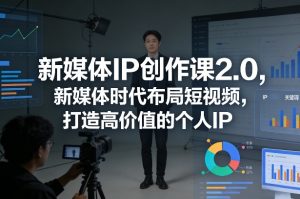 新媒体IP创作课2.0，新媒体时代布局短视频，打造高价值的个人IP-一起网赚吧