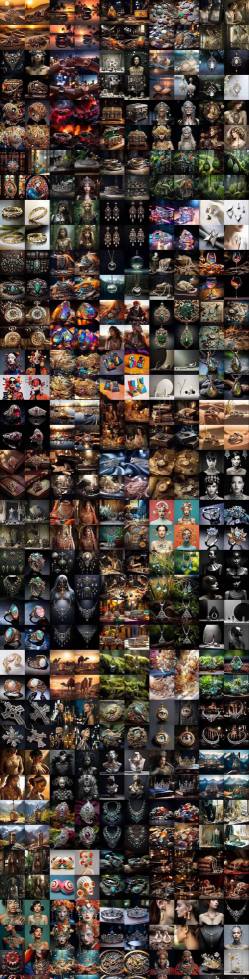 460+专业Midjourney珠宝摄影AI提示词戒指，项链-耳环-手链-宝石等，立即开始创作珠宝艺术-一起网赚吧