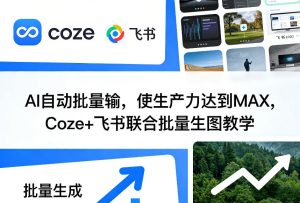 AI自动批量输,使生产力达到MAX,Coze+飞书联合批量生图教学-一起网赚吧