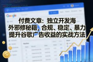 付费文章：独立开发海外邪修秘籍，合规、稳定、暴力提升谷歌广告收益的实战方法-一起网赚吧