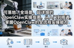 可落地、全场景、超详细的OpenClaw实操指南，从入门到精通，掌握OpenClaw的全流程实操能力-一起网赚吧