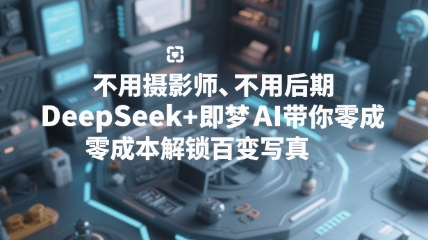 不用摄影师、不用后期，DeepSeek+即梦AI带你零成本解锁百变写真！-一起网赚吧