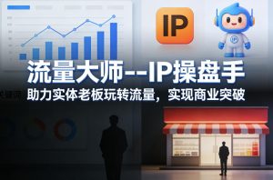 流量大师—IP操盘手，助力实体老板玩转流量，实现商业突破-一起网赚吧