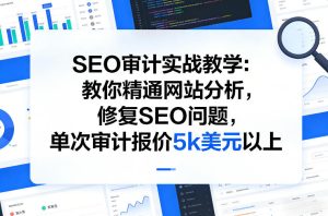 SEO审计实战教学:教你精通网站分析,修复SEO问题,单次审计报价5k美元以上-一起网赚吧