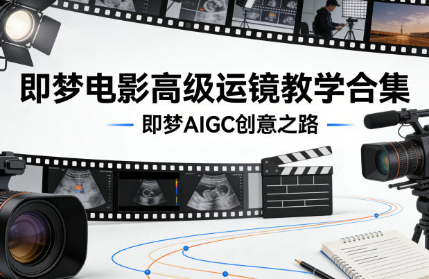 即梦电影高级运镜教学合集，即梦AIGC创意之路-一起网赚吧