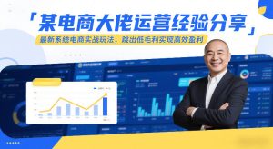 某电商大佬运营经验分享，最新系统电商实战玩法，跳出低毛利实现高效盈利（更新）-一起网赚吧