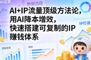 AI+IP流量顶级方法论，用AI降本增效，快速搭建可复制的IP賺钱体系-一起网赚吧