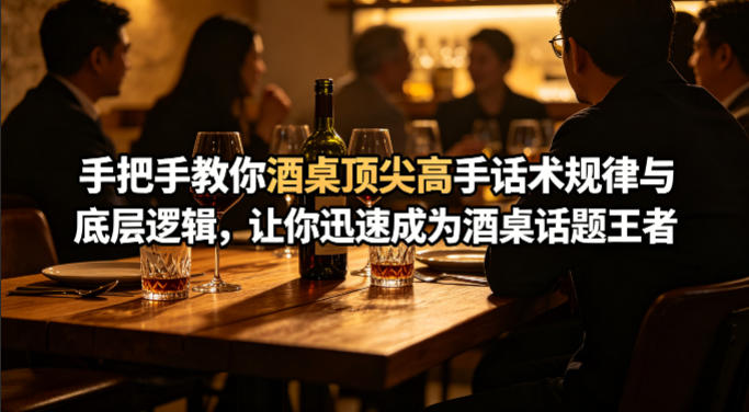 付费文章：手把手教你酒桌顶尖高手话术规律与底层逻辑，让你迅速成为酒桌话题王者(二十年全网独家经验分享)-一起网赚吧
