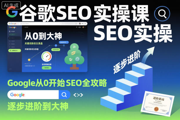 谷歌SEO实操课，Google从0开始SEO全攻略，逐步进阶到大神（更新26年）-一起网赚吧